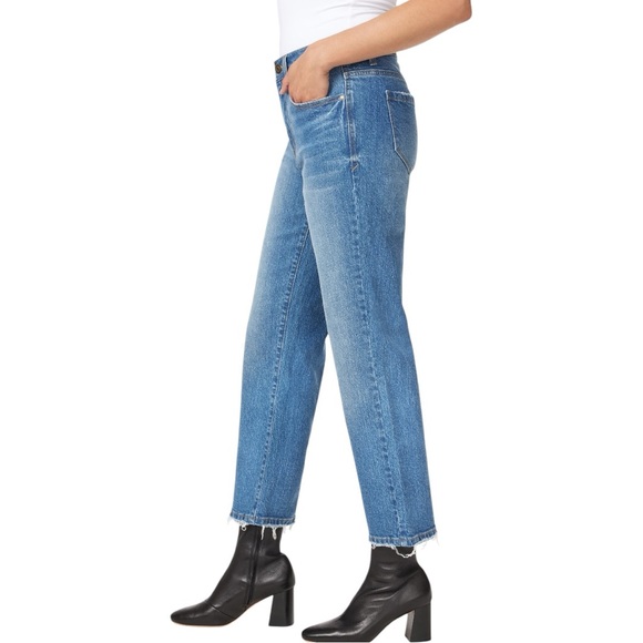 Kensie "The Mila" Size 10/30 High-Rise Relaxed Straight Distressed Jeans - Picture 6 of 10